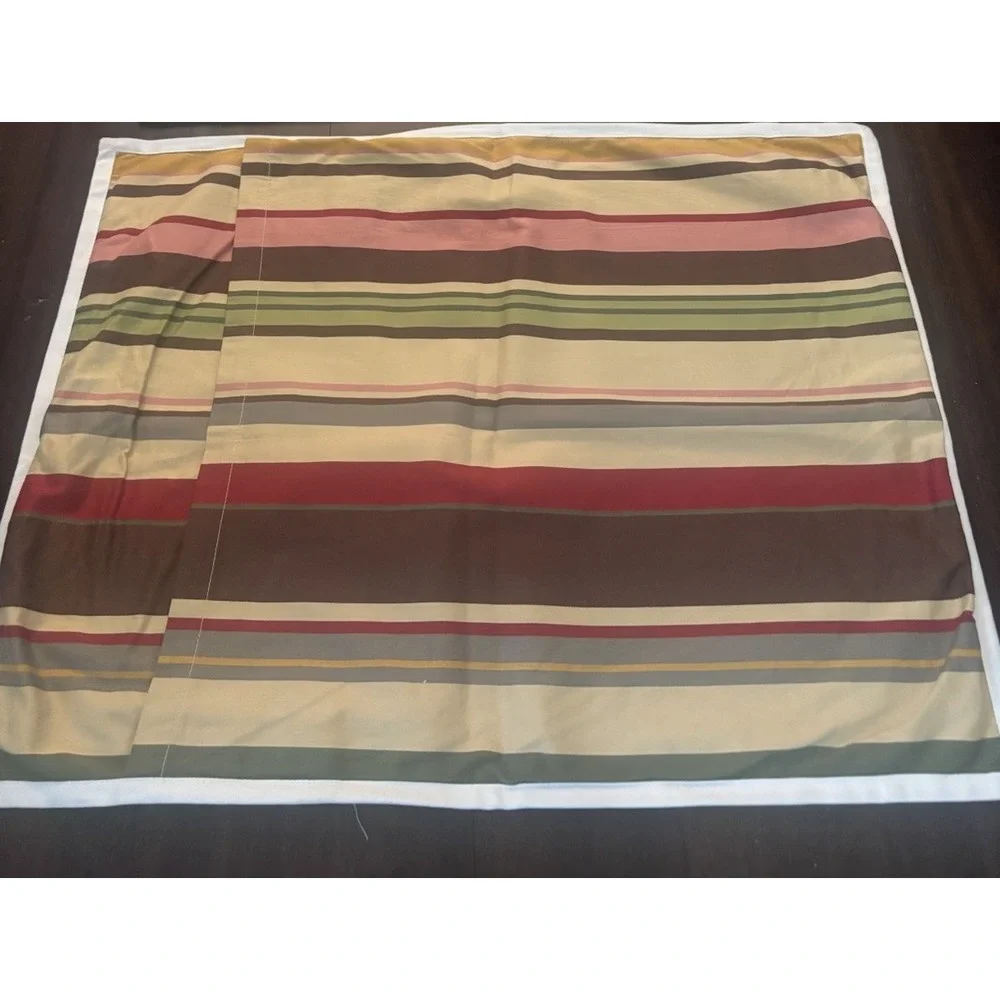 Pottery Barn Duncan Stripe Standard Pillow Sham Brown Yellow Red Green Southwest